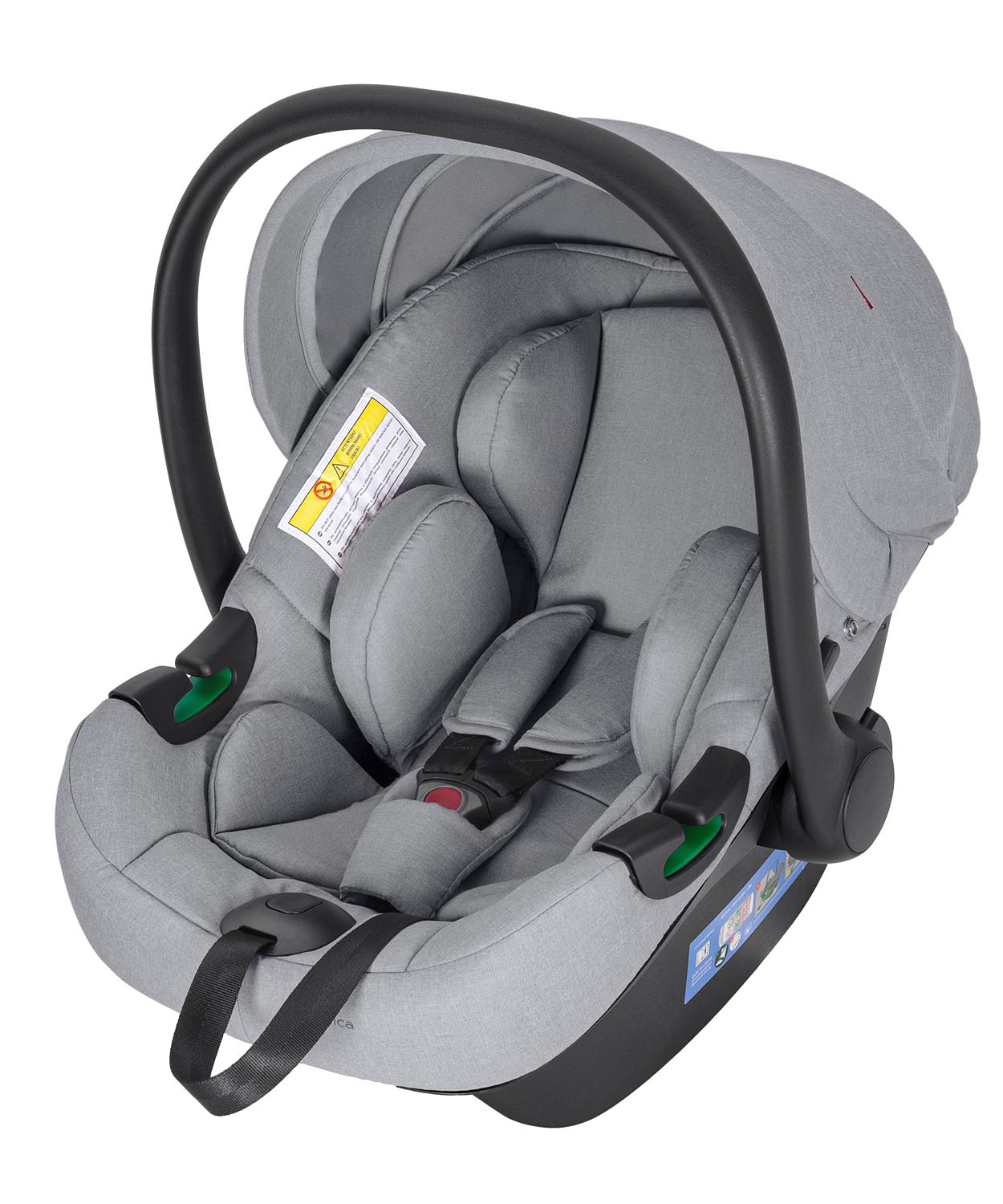 Універсальна коляска Epica 3 в 1 2025 кріпиться в авто за допомогою штатного 3-точкового ременя безпеки.